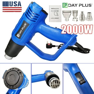 Heat Gun Chandler Tool Dual Temp Hot Air Gun for Crafts, Epoxy Resin,  Shrink Wrap, Vinyl, Embossing, Electronics, Phone Repair & DIY (Blue)