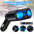 thumbnail image 2 of IKemiter Car Charger 2 USB Smoke Lighter Socket Splitter Adapter for Smartphone Vehicle, 2 of 7