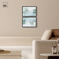 thumbnail image 3 of Art Remedy Coastal Abstracts Canvas, 15" x 10", Black Frame, Mirrored Aqua Dream I Set, 3 of 5