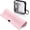 Pink, variant on Quick Dry Microfiber Towel Wrap for Women - for Thin and Curly Hair - Anti Frizz Plopping Towel, Drying Turban -