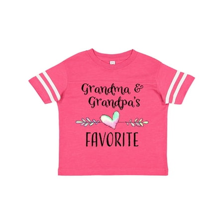 

Inktastic Grandma and Grandpas Favorite- Heart Grandchild Gift Toddler Boy or Toddler Girl T-Shirt
