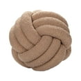 thumbnail image 1 of Handmade Knot Ball Pillow Ball Round Lamb Wool Cushion, 1 of 9