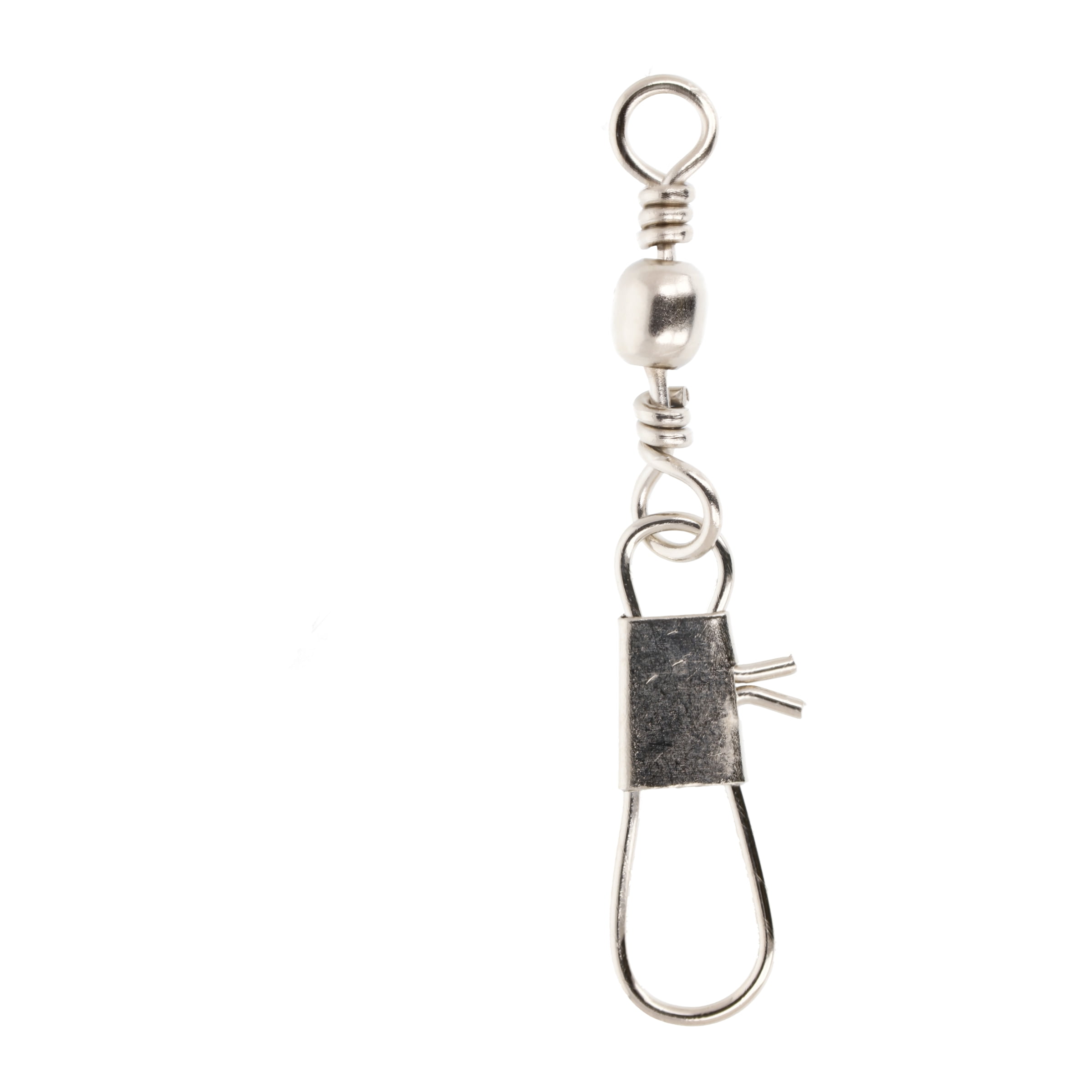 Eagle Claw Barrel Swivel with Interlock Snap, Nickel, Size 1