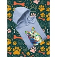 thumbnail image 3 of Colorful Welsh Corgi Walking Hoodie Men -Image by Shutterstock, Male 3X-Large, 3 of 4