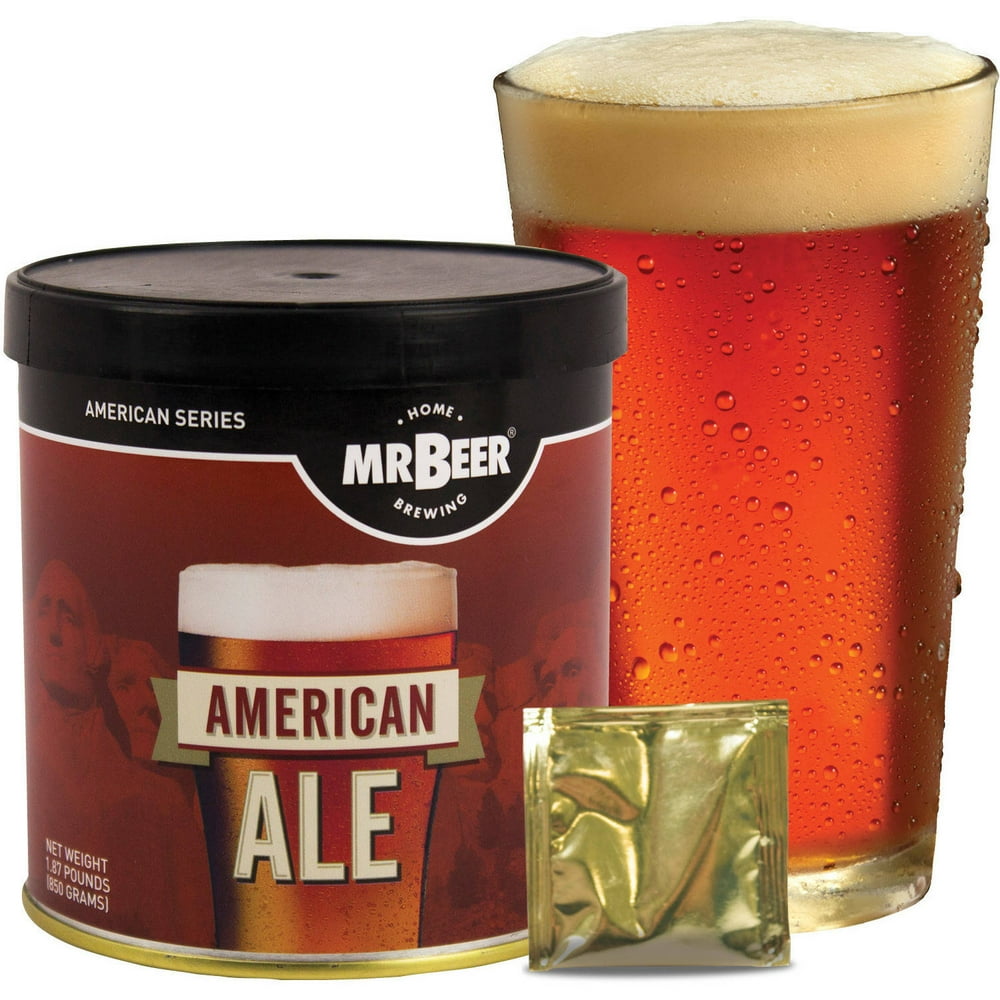 Mr. Beer American Ale Beer Making Refill Kit, 3 Piece
