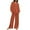 Brown, variant on Baqcunre Two Piece Sets for Women,Solid Colour V Neck Casual Linen and Cotton Trousers Set,Womens Fashion Outfits for Women Pants for Women Womens Clothes Hot Pink S