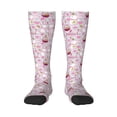 thumbnail image 1 of Fotbe Easter Rabbit Calcetas Divertidas Estampadas para Hombre y Mujer, Calcetas de Algodón hasta la Rodilla para Caminar, Correr, Enfermería y Embarazo, 1 of 6
