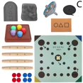 thumbnail image 1 of Korean Folk Game Set (Korean Traditional Game) Flying Stone Bagua Boneboard Family Travel Game Flying Set Tabletop Game C, 1 of 8