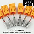 thumbnail image 6 of C & I Nail Drill 2 in 1 Efile Round Corner Cylinder for Electric Manicure Drill Machine Nail Files for Nail Techs to Make Cuticle Care and Nail Works Remove, 6 of 6
