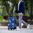 thumbnail image 3 of HELLHERO Daisy Pattern Suitcase Cover for Family, Polyester Spandex Anti-pollution Dustproof Suitcase Sleeve All Size, 3 of 7