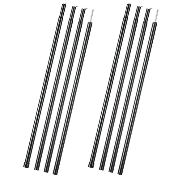 DEEPCRAFF Camping Tent Pole Kit 2Pcs Metal Galvanized Iron Rod for Tents and Awnings Adjustable and Lightweight