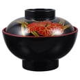 thumbnail image 1 of Bol à Soupe Japonais avec Couvercle, Bol à Riz de Style Japonais Traditionnel pour Restaurant Japonais, 1 of 9