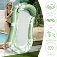 thumbnail image 3 of Pool Floats for Adult, Inflatable Swimming Pool Mattress with Headrest, Sun Tanning Raft, Pool Toys Floating Lounge for Pool, Beach, 2 Colors Random Delivery, 3 of 7