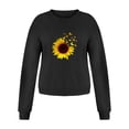 thumbnail image 3 of Jiyugala Sweatshirt Hoodies for Women Winter Fall Round Neck Long Sleeve Graphic No Hood Sunflower Printed Loose Casual Tops, 3 of 6