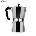 thumbnail image 2 of Porfeet 50/100/150/300/450/600ml Coffee Maker Espresso Percolator Stove Top Pot Kettle,Silver 300ML, 2 of 9
