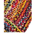 thumbnail image 6 of Unique Loom Braided Chindi Collection Area Rug - Layer (8' x 10' Oval Multi/Blue), 6 of 7