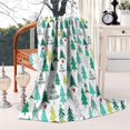 thumbnail image 2 of Green Christmas Tree Pattern Blanket,Comfortable Soft Lamb Wool Throw Blanket,All Season,Warm Lightweight Blankets for Sofa Bed Couch Living Room Chair,60"x80", 2 of 4