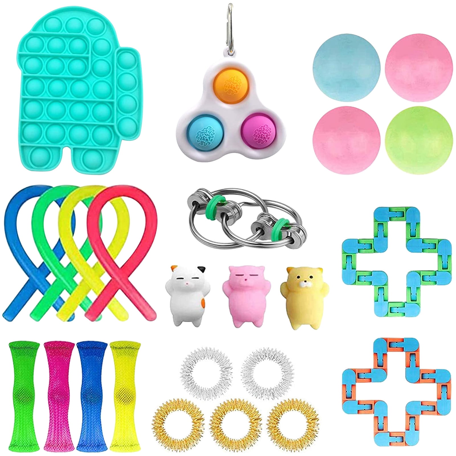 School Classroom Rewards Treasure Box Prizes Special Toys Assortment for Birthday Party Favors 23 Pack Sensory Toys Pack for Stress for Kids and Adults HOHOFAN Fidget Toy Set 