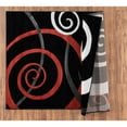 thumbnail image 5 of MDA Home Orelsi Black/Red Contemporary Polypropylene Area Rug - 9'6" x 13'10", 5 of 5
