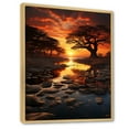 thumbnail image 2 of Designart "African Sunset Echoes" African Floater Framed Canvas Art Print, 2 of 7