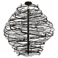thumbnail image 6 of Meyda 173834 79 in. Cyclone 36 Light Chandelier, Black & Silver Overspray, 6 of 7