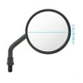 Universal Rear View Mirror 3.4in Wide Vision Handlebar Rear View