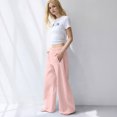 thumbnail image 6 of Womens High Waisted Baggy Sweatpants with Pockets Wide Leg Lounge Pants Loose Fit Joggers Comfy Casual Workout Yoga Fitness Travel Homewear Trousers Pink, 6 of 6