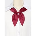 thumbnail image 2 of INSPIRE CHIC Women Pre-Tied Bowknot Bowties Bow Tie Sailor Suit Dress Decor Wine Red One Size, 2 of 6