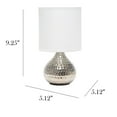 thumbnail image 4 of Simple Designs Hammered Gold Drip Mini Table Lamp, 4 of 9
