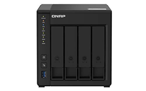 QNAP TS-451D2-4G 4 Bay 4K Hardware transcoding NAS with Intel Celeron J4025 CPU and HDMI Output 