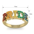 thumbnail image 5 of SuperJeweler 1/2 Carat Rainbow Pride Gemstone Ring In 14 Karat Yellow Gold For Men and Women!, 5 of 6