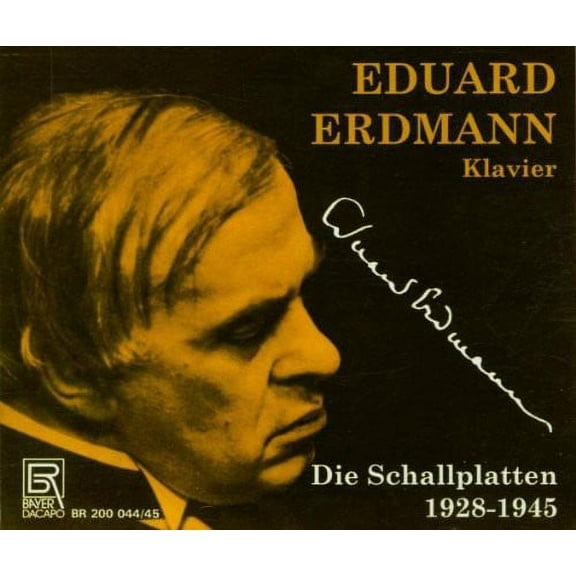 Brahms / Erdmann - Recordings 1928-1945 - Music & Performance - CD