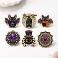 thumbnail image 5 of 6 Pcs DIY Halloween Pearl Diamond Art Painting Fridge Magnet,Pearl Art Magnetic Sticker Craft Kit for Adults & Beginners, Refrigerator Whiteboard Kitchen Home Decor & Spooky Gift,D, 5 of 8