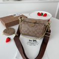 thumbnail image 1 of 3 Piezas set premium Coach bag Mujer Bolso Bandolera De Hombro Gao Jiahui unisex, 1 of 2