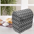 thumbnail image 4 of Black and White Lounger Chair Bag, Monochrome Rhombus with Lines and Dots Geometric Composition of Shapes, High Capacity Storage with Handle Container, Lounger Size, Black and White, by Ambesonne, 4 of 5