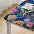 thumbnail image 5 of WYYP Owl Flower Bouquet Butterfly Square Tablecloth 100% Polyester Fiber 36*36, 5 of 8