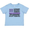thumbnail image 3 of Inktastic Epilepsy Awareness Purple Ribbons and Flag Boys or Girls Baby T-Shirt, 3 of 5