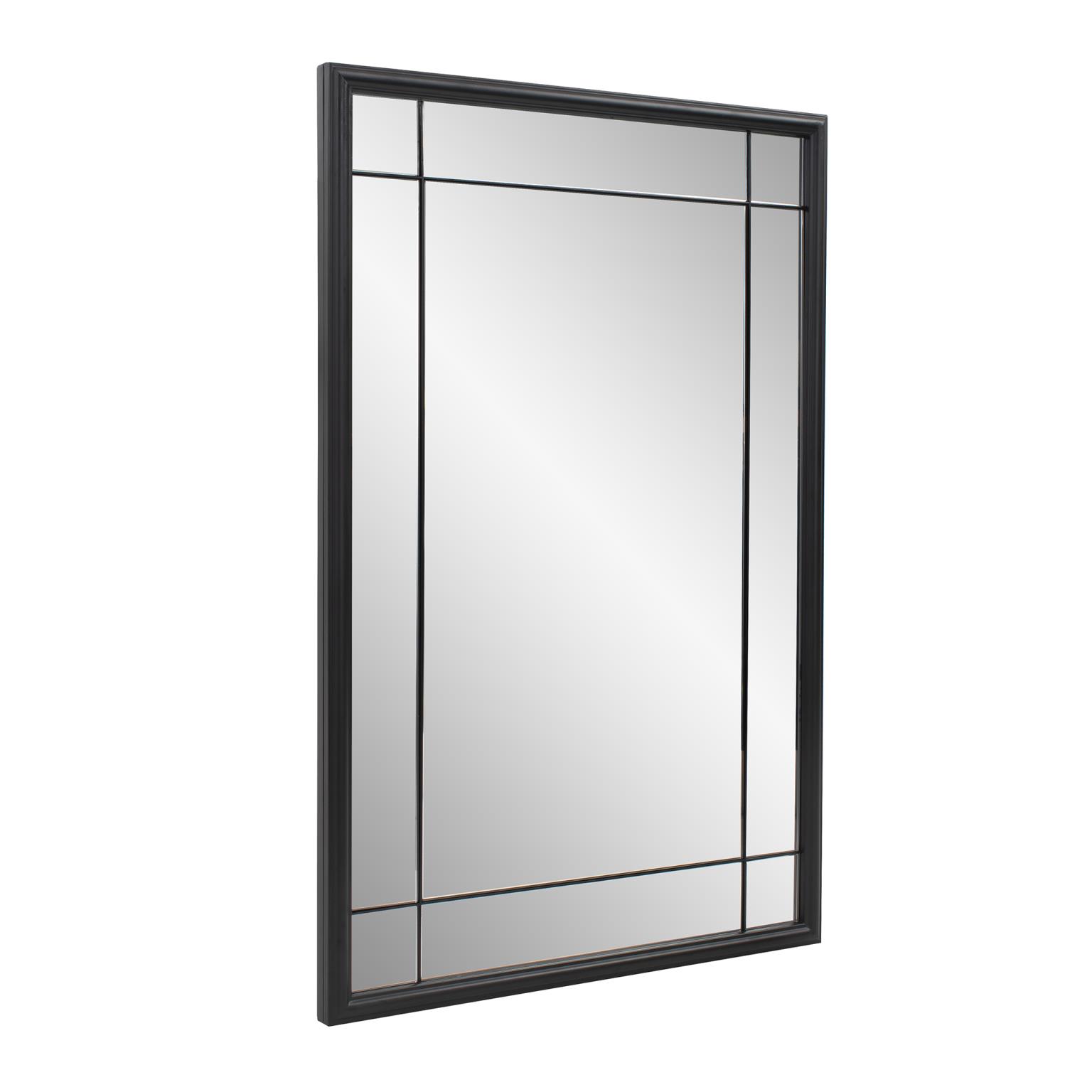 Tyler Dillon Antique Brass Metal French Multi-Panel Framed Vantiy and Wall Mirror - 36"H x 24"W