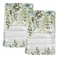 thumbnail image 2 of Sage Green Eucalyptus Leaves Kitchen Towels Set of 2, Summer Botanical Weeping Wooden Absorbent Dish Towels for Kitchen, Microfiber Hand Towel, Quick Drying Tea Towel for Cleaning Dishcloths, 2 of 7