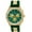 Gold/Green, variant on 48mm Montres Carlo Men's Silicone Band Quartz Sports Stones Hip Hop Analog Watch (Silver/Black)
