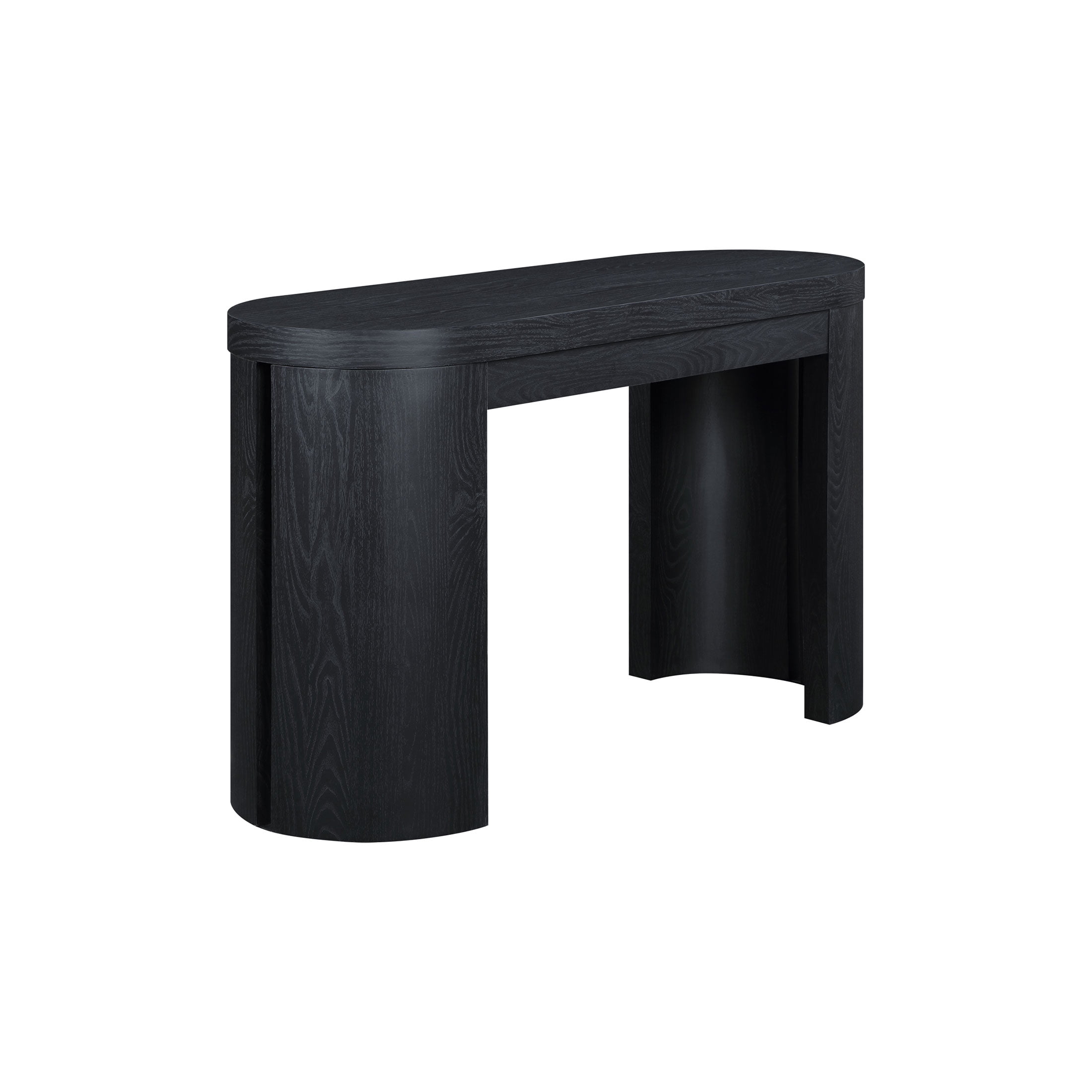 Beautiful Drew Collection Sofa Table, Rich Black Finish