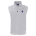 thumbnail image 2 of Men's Cutter & Buck Gray Kansas State Wildcats Big & Tall Charter Eco Full-Zip Vest, 2 of 3