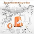 thumbnail image 4 of Manual Meat Grinder Food Grinder Hand Meat Processor Mincer Grinding Machine with Suction Base 1 Sausage Stuffing Tube 2 Grinding Plates 1 Food Pusher, 4 of 4