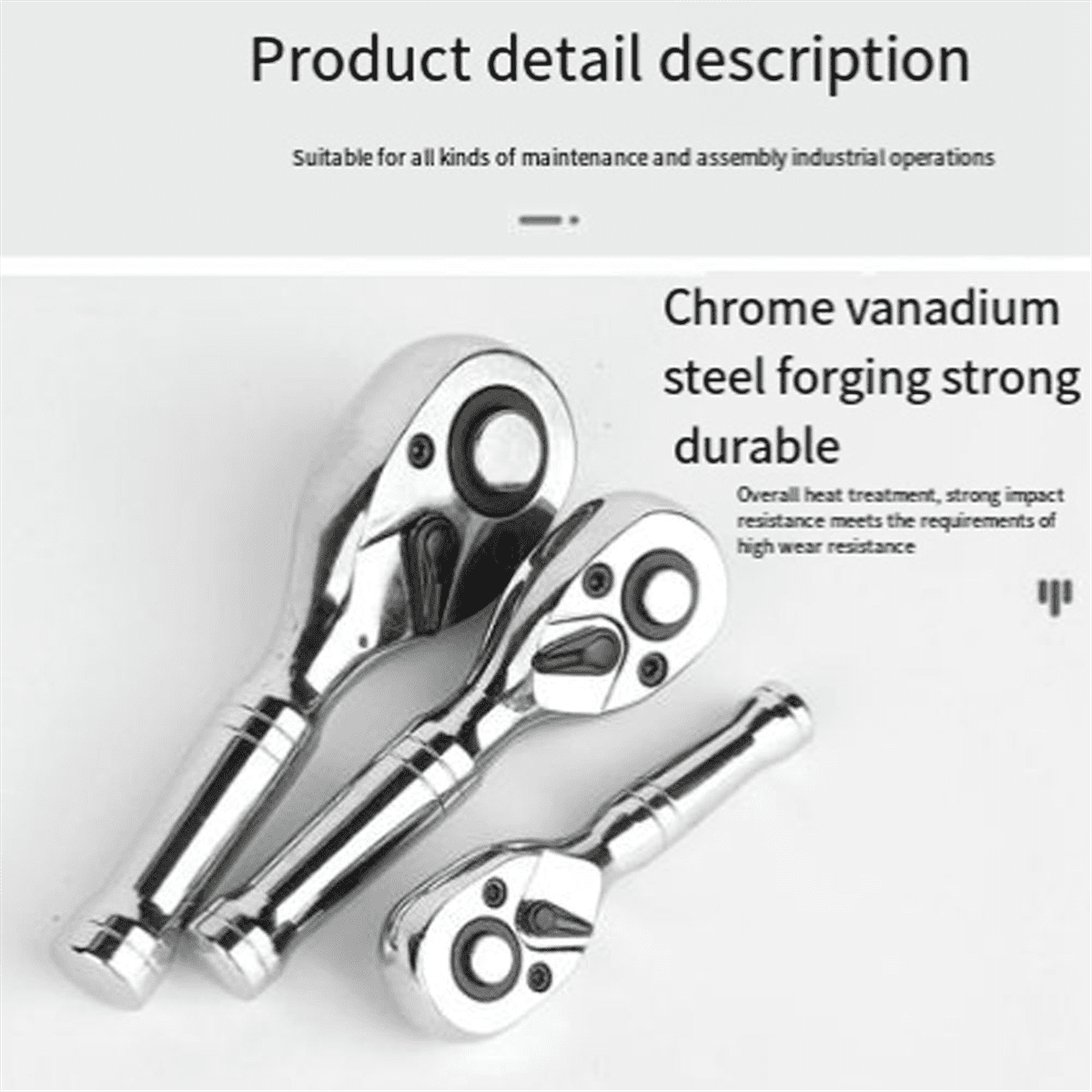 1/4In 3/8In 1/2In Mini Ratchet Wrench 72 Teeth Spanner Portable Torque Wrenches Quick Socket Ratchet Wrench Hand Tools