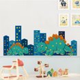 thumbnail image 3 of Gwong Decoración hogareña Ciudad Lindo Dinosaurio Sala de niños Kindergarten Etiqueta de pared Desmontable Fondo de pantalla Gwong 21052833, 3 of 6