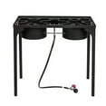 thumbnail image 4 of Outdoor Camp Stove High Pressure Propane Gas Cooker Portable Cast Iron Patio Cooking Burner (Double Burner), 4 of 12