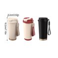 thumbnail image 2 of Kearding Taza de botella de agua caliente fácil de limpiar Taza de botella de agua caliente de metal de acero inoxidable de acero inoxidable Juegos de servir café y té blanco, 2 of 6
