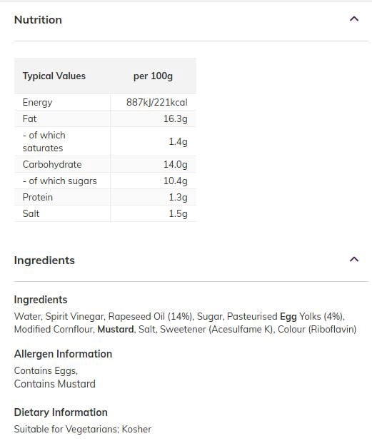 Heinz Salad Cream, 14.9 oz