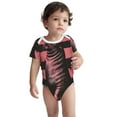 thumbnail image 2 of Yiaed Graphic Seal On Stripes Print Infant Climbing Short Sleeve Onesie One-Piece Baby Bodysuit Clothes 0-12 Months -6 Months, 2 of 6