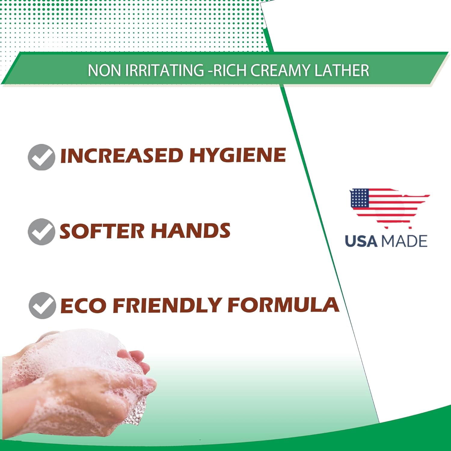 Foaming Hand Soap Refills Mint Scent Inspired by Eucalyptus Smell Jug Foam Refill Made in USA, 128 ounce (1 Gallon)